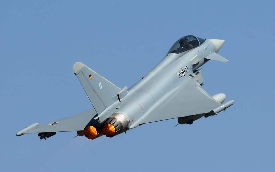 To Eurofighter Typhoon styrtet ned over Tyskland - flyvere.dk